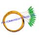 Distribution Fan Out Optical Fiber Pigtail For FTTX , APC sc pigtail single mode 12 Cores