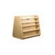 Stacked Type Wood  Slatwall Display Stand Freestanding Space Saving For Retail Shop