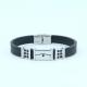 Factory Direct Stainless Steel High Quality Silicone Bracelet Bangle LBI97
