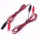 12v Black Red Electrical Test Leads Jumper Wire Alligator Crocodile Clips Cable