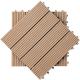 30*30cm WPC Modular Wood Plastic Composite Interlocking Deck Tiles