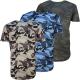 Large Size Army Wear Camo T Shirts 180 Grams Logo Printing