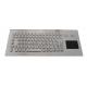 85 keys Stainless steel computer keyboard with touchpad for industrial kiosk