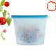 New products 100% Food Grade 1500ml big size Silicone Eco-friendly Reusable Silicone Food Storage Bag Gallon Size