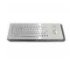 65 Keys Desktop IK07 IP65 Stainless Steel Industrial Keyboard With Trackball for Self Service Kiosk