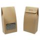 Kraft Rectangle CPP Paper Bags With Clear Window