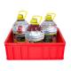 Turnover Plastic Storage Box with Design External Size 490x355x164mm Customized Color