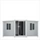 Small Modern Glass Homes Portable Prefabricated Expandable Containers House for Hotel