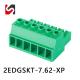SHANYE BRAND 2EDGSKT-7.62 300V promotion newest model 7.62mm 2p-24p pluggable terminal block male female with ul