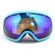 Quick Interchangeable Double Lens Mirrored Anti Fog Ski Goggles Helmet Compatible