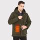 Premium Autumn and Winter Smart Heating Cotton Ski Jackets 7.4V Battery Men's Heated Snowboarding Jacket