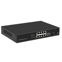 DC 12V 2A Industrial Ethernet Switch 20Gbps 10 Port For Enteprises
