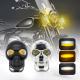 3inch 40w Motorcycle Skull Headlights External Spotlight LED Mini Driving Light Dual Color