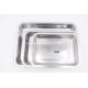 32*22cm Multifunction pure inverted square plate oil pans fruit plate buffet dinner stainless steel kitchenware tray