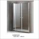 Tempered Glass Shower Screen With Frame Pivot Open Style CE Certification