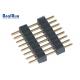 Stackable 1*8 Pin PA6T  1.0mm Through Hole Header Connector