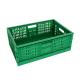 Custom Orange Mesh Style Foldable Stackable Plastic Crate for Agricultural Restaurants