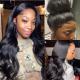 360 Lace Frontal Wigs Brazilian Human Hair Extensions Body Wave Natural Color