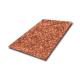 Handcrafted 304 316 Hammered Stainless Steel Sheet with Straw Pattern and Red Antique Copper Finish