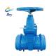 Manual Ductile iron Cast iron rubber disc gate valve for PVC pipe