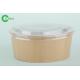 High Stiffness Disposable Paper Bowls With Lids  PP Material 25 Oz Recyclable