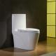 Fully Glazed Trapway Elongated CUPC Toilet For Small Space Slow Down Seat Cover