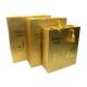 Custom Luxury Printed Gold Paper Gift Bags With Embossed Logo Tassel Handles