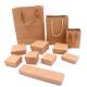 Square Jewelry Packaging Boxes / Handmade Kraft Gift Boxes With Sponge