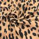 Leopard Graphic Print Fabric 75D 100% Polyester Linen Print Fabric For Dresses