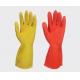 Solvent Resistance Latex Household Glove Waterproof  Flocked Lining Latex Free Gloves