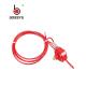 Nylon PA Material Adjustable Cable Lockout Customized Color For Industrial Safety