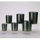 FDA Metallic Empty Glass Jar Holder Home Hotel Decoration For Candle