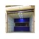 Blue Rolling Door Air Shower Tunnel With Powder Coated Steel Cabinet