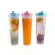 90mm Diameter 1000ml Disposable Plastic Cups Injection Process High Transpency