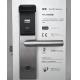 Silver RFID Smart Door Lock / 304 Stainless Steel Hotel Card Reader Door Locks