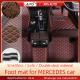 Dirt Repellent Car Leather Mat , ISO9001 Mercedes Leather Floor Mats
