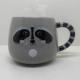 Slip Casting Cartoon 3D Racoon Coffee Mug 14oz