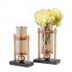 Gold Metal Unique 325mm 400mm Decorative Flower Vases