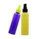 160ml Opaque Plastic Yellow Spray Bottle Purple With Black Yellow Spray Heads