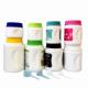 1500ml Lightweight Round Plastic Powder Canister Protein Powder Bottle With Lid