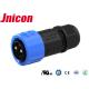 Jnicon M23 Waterproof Power Connector Push Locking PA66 Mold For E Vehicles