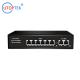 10/100M 6port POE+2 UPlink ieee802.3af/at POE Etherent switch for CCTV Network system