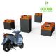 Hot design 48v 72v 20ah 40ah lifepo4 lithium battery pack for electric scooter bike motorcycle