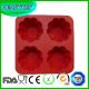 4 Flower Shape Hole Silicone Non-Stick Cake Bread Mold Chocolate Jelly Candy Baking Mould