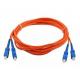 SC UPC APC G657A Simplex 2 Core Single Mode Fiber Optic Cable 0.5m