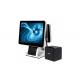 Intel Touch Screen Till , POS All In One Touchscreen Computer RJ-45 Internet Interface