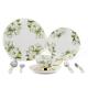 8pcs Green Bone China Dinnerware Sets With Beautiful Printing Oven Safe