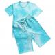 Little Boys' Summer Clothing Sets in 100% Cotton with Custom Logo and Tie Dye Fabric