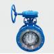 Customized Manual Drive Cast Iron Double Flange Butterfly Valve for Medium Temperature