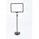 Plastic Advertising Display Snap Frame / Poster Board Stand With Metal Base